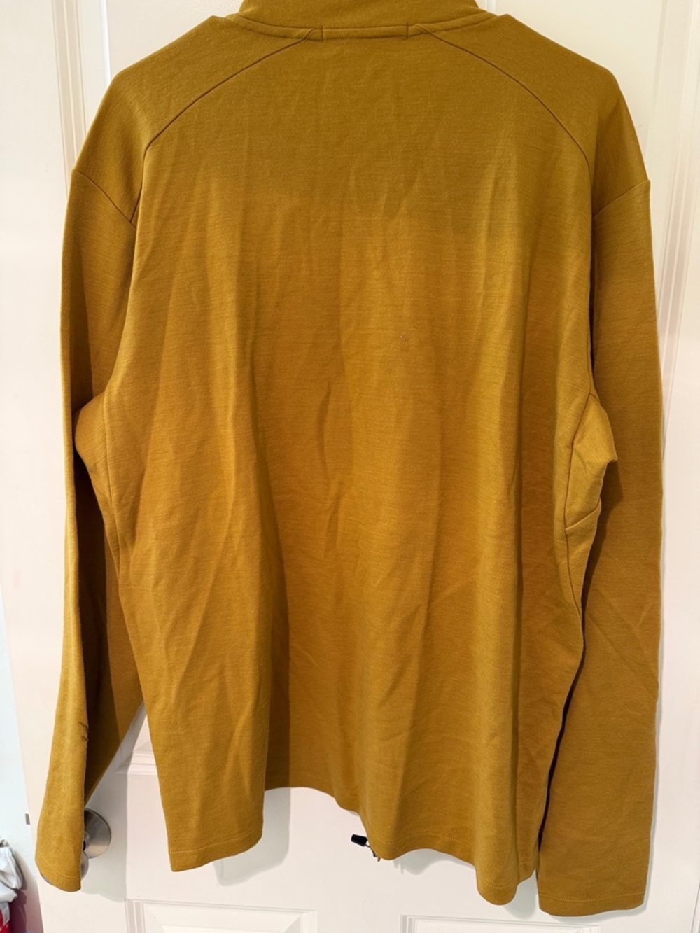 ibex Men's Zip-Up Sweater Jacket - Mustard Yellow - Picture 7 of 8